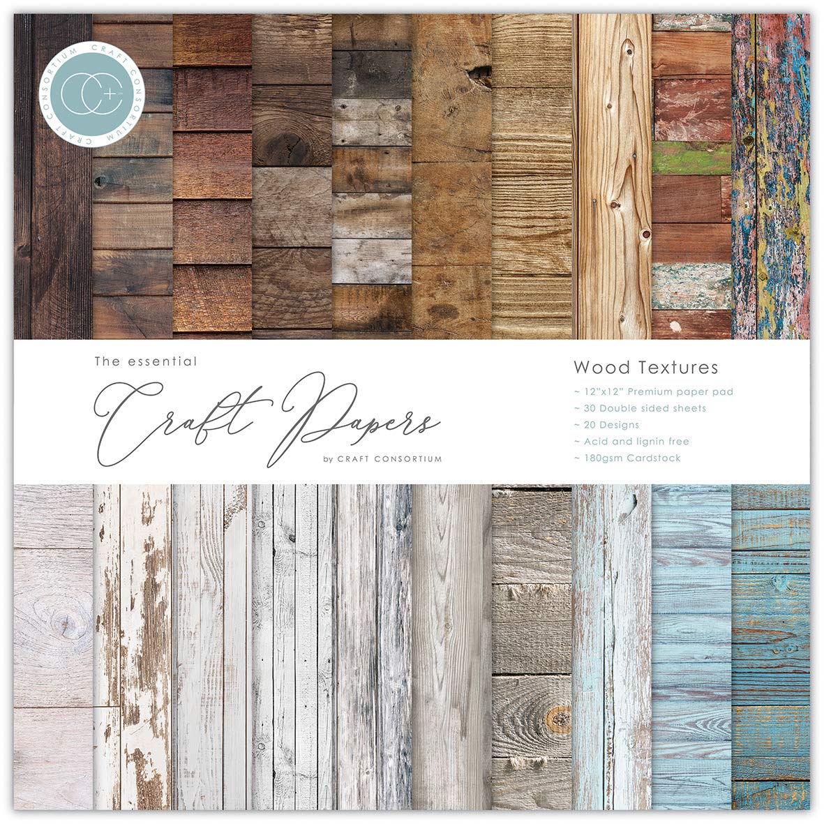 Craft Consortium - The Essential Craft Papers - Wood Textures