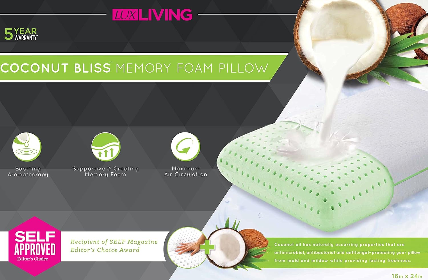 Coconut Scented Natural Extract Infused Aromatherapy Premium