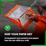 Paperdry Waterproof Clipboard A4 Orange PVC with Cover & Storage view 3