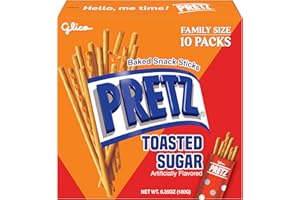 Glico Pretz Tosted Sugar Baked Snack Sticks, 6.35 oz (Pack of 5)