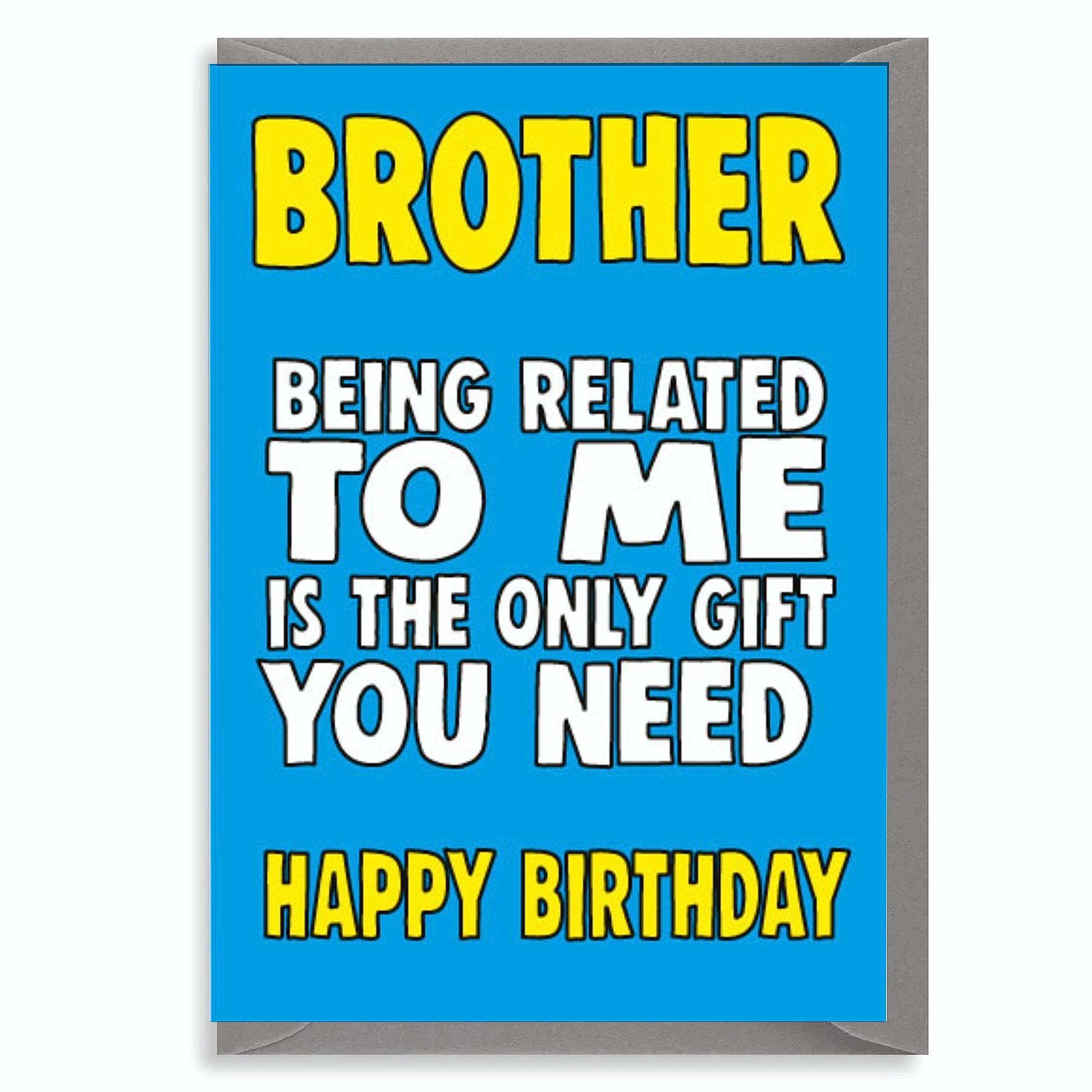 Brother Birthday Card Funny C603