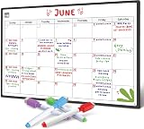 Smart Panda Magnetic Fridge Whiteboard Calendar Monthly Planner with 4 Colour view 1