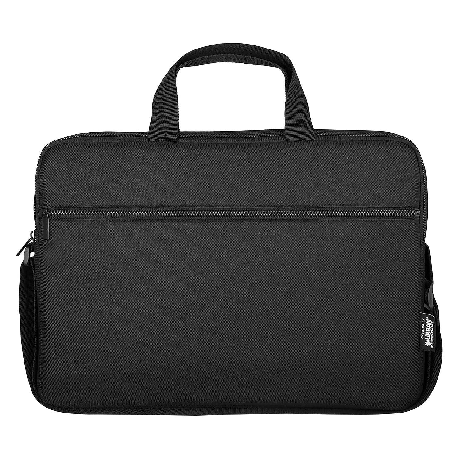 Urban Factory Nylee Laptop Bag, up to 14.1 Inch Multifunctional Business Computer Laptop Case, Unisex Spacious Laptop Slipcase Shoulder Bag for Women and Men, Universal Briefcase Bag, Black