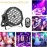 U King 4 Pack RGB 72W LED Stage Lights with Remote 7CH 5 Modes view 4