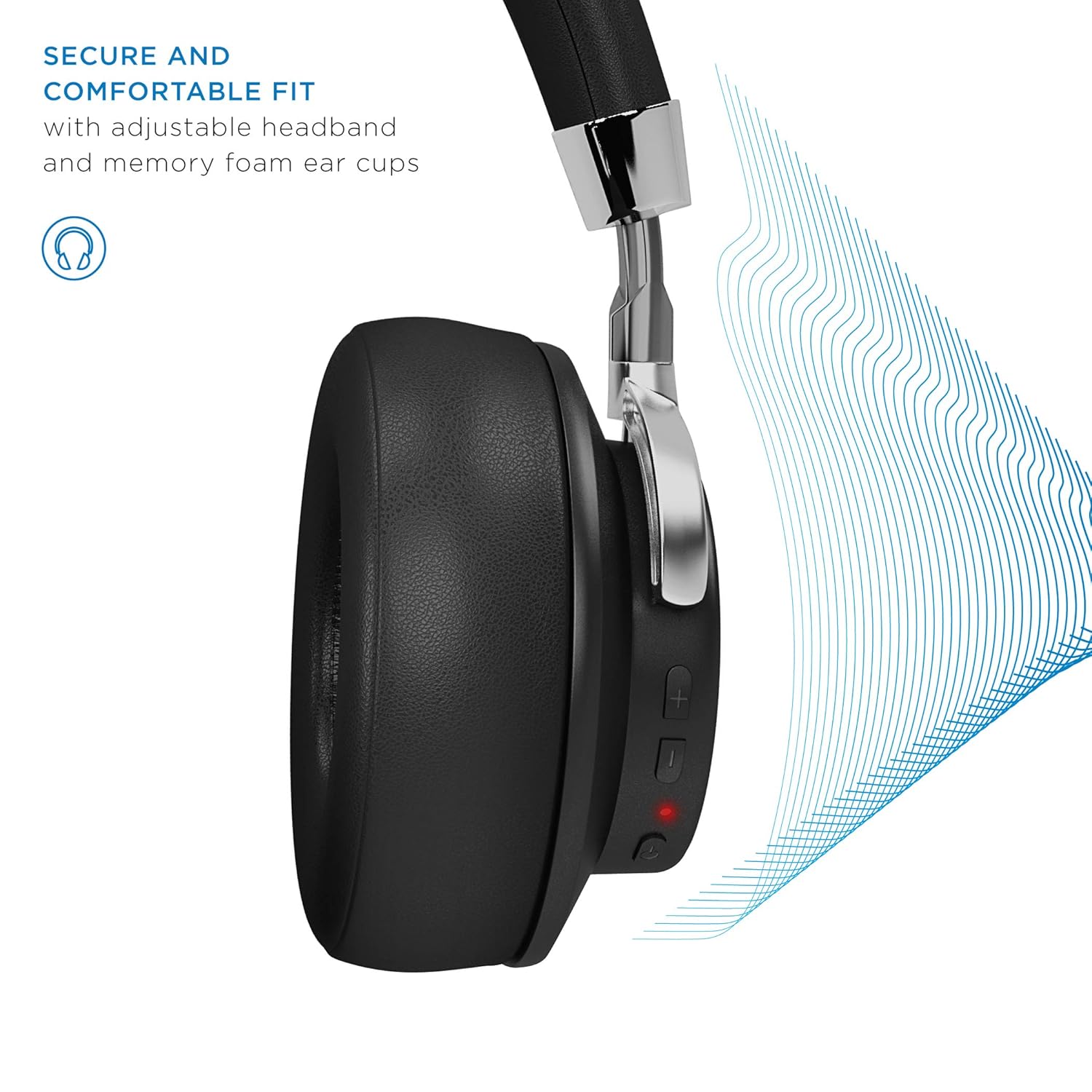 soundlogic voice assistant wireless stereo headphone bluetooth headset with mic