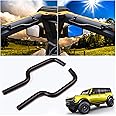 Sukemichi Grab Handles for Bronco, Front Door Aluminum Grab Handles for Ford Bronco Accessories 2021 2022 2023 2024 2025 2 Door 4 Door, Sturdy and Durable Door Grip Handles, Black, 1 Pair