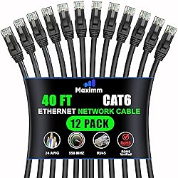 Maximm Cat 6 Ethernet Cable - 40 ft