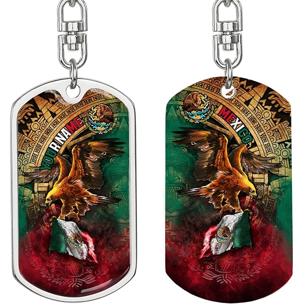 Westmon Works Mexico Boxing Gloves Keychain - Acrylic Key Fob With Metal Ring, Made In USA, 2x2 Inches - View #9