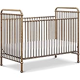 NAMESAKE Abigail 3-in-1 Convertible Baby Crib Gold | GREENGUARD Gold Certified, Converts to Toddler Bed &amp; Daybed, 4 Adjustable Mattress Heights, Conversion Kits Sold Separately