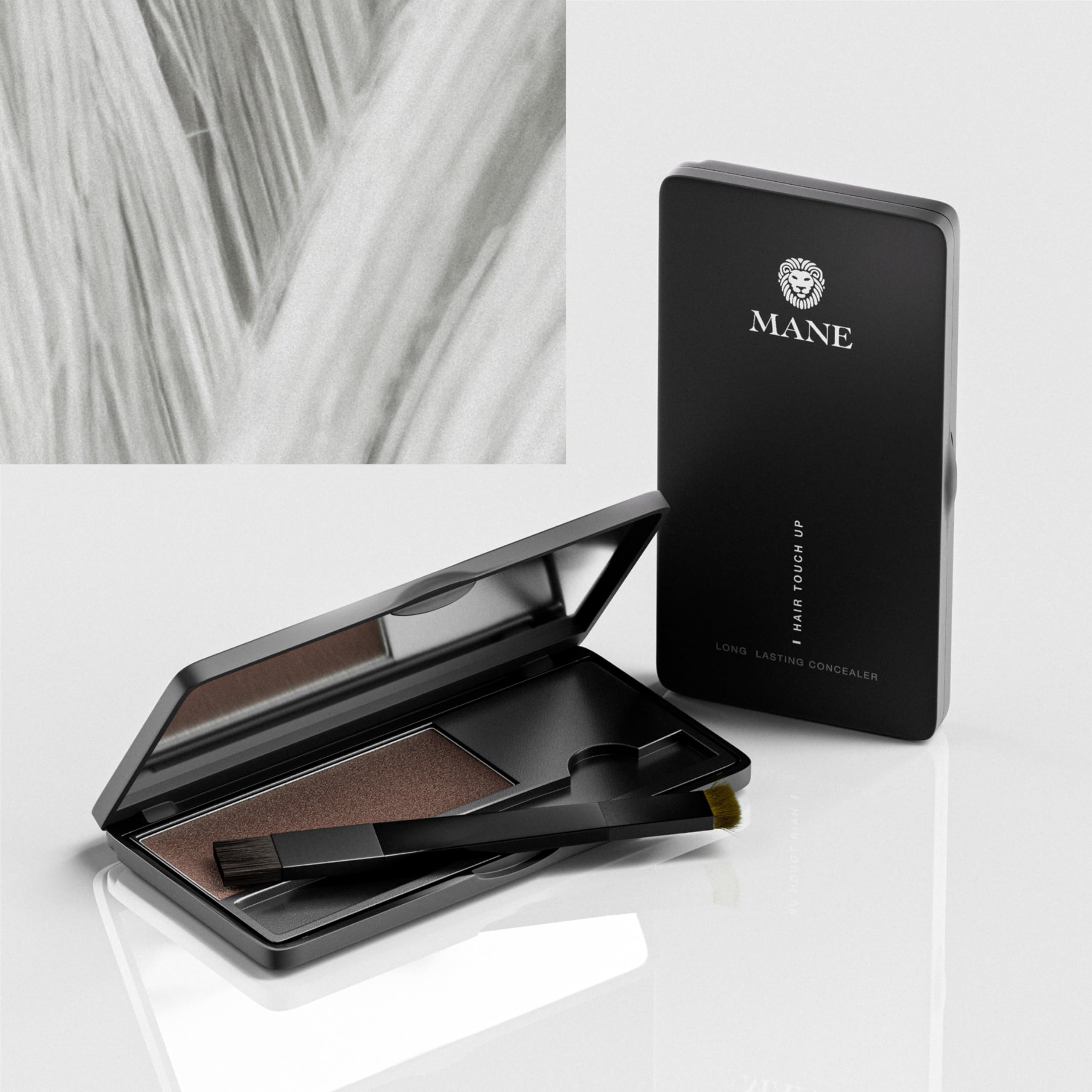 Mane Hair Touch Up to Conceal Roots, Cover Bald Spots, Fill in Beards and fine Hair Lines (Grey)