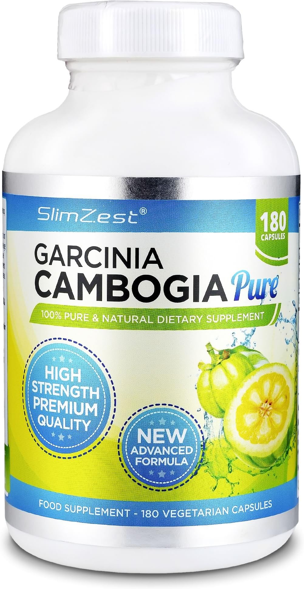 Garcinia Cambogia | Ultra Strong Diet Pills | UK Manufactured | 180 Veggie Capsules | With Essential Potassium and Calcium | Premium Weight Loss Supplement | Natural Appetite Suppressant | 3000mg Per Day | Fast Easy Effective Slimming Pills | Best Value | #1 Selling Diet Supplement
