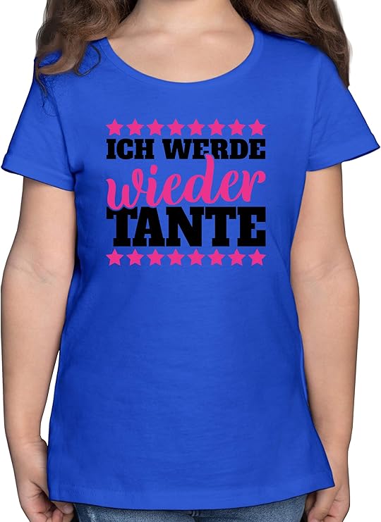 Shirtracer Sprüche Kind Ich werde Wieder Tante mit Sternen