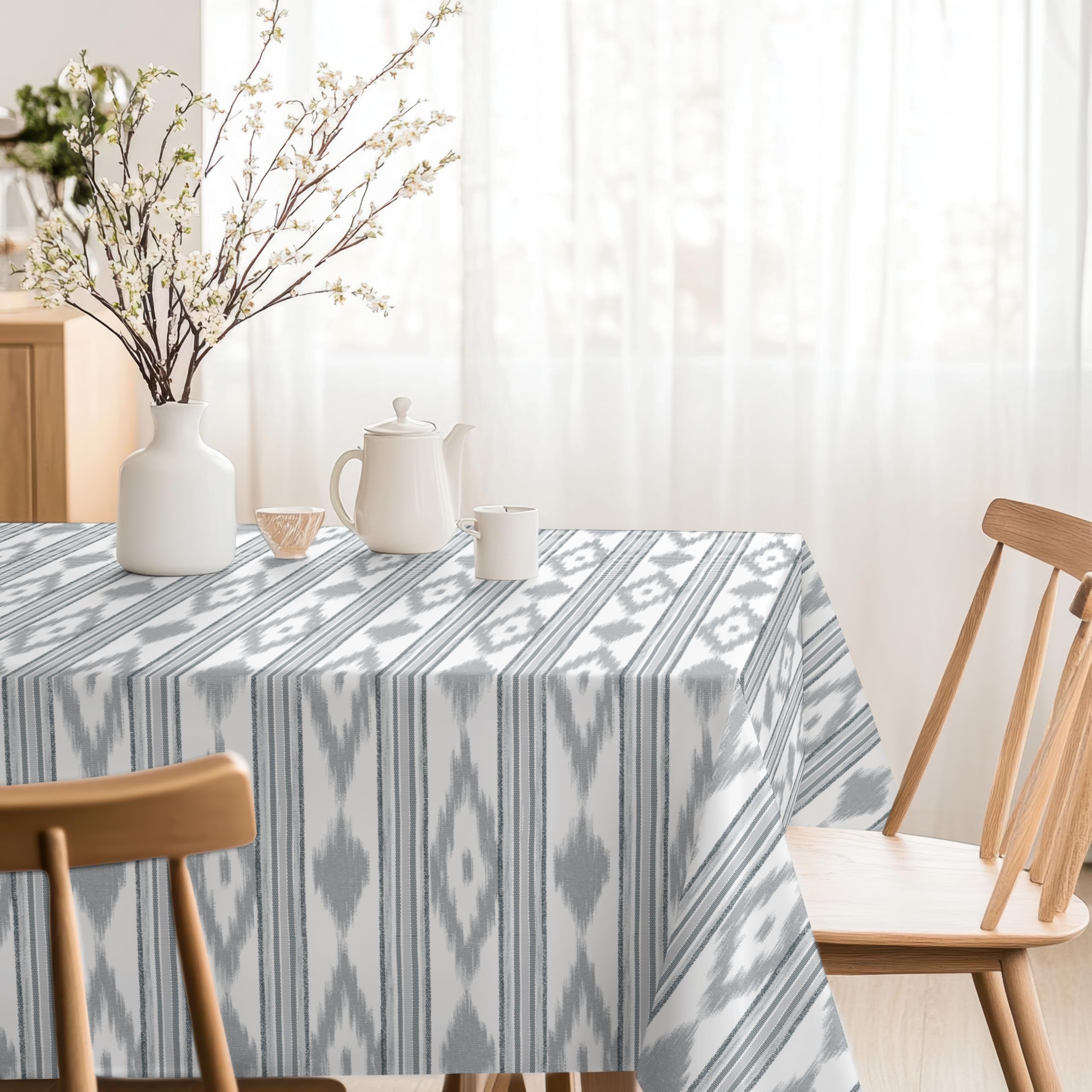 Martina Home Resin Tablecloth Islands Grey 180 x 140 cm