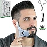 Beardclass Beard Shaping Tool - 8 in 1 Comb Multi-liner Beard Shaper Template Comb Kit Transparent - Works with any Beard Raz