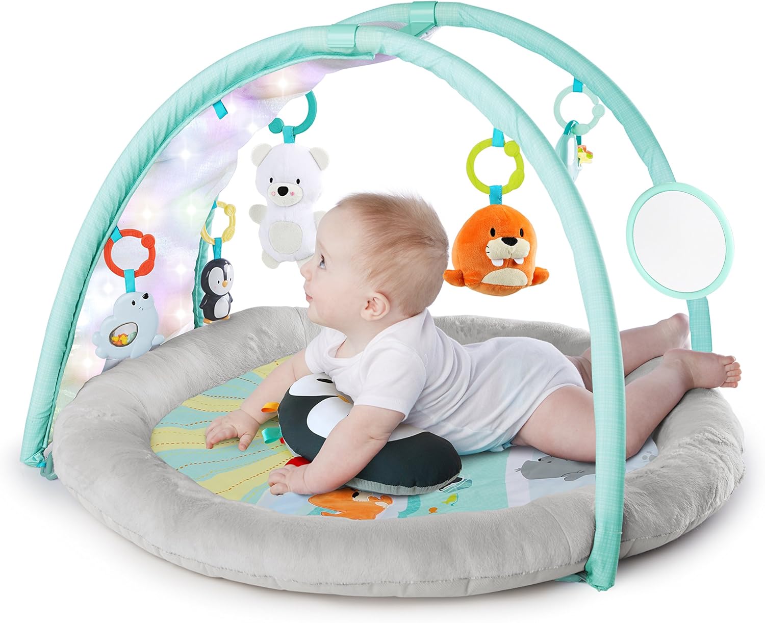bright starts play mat with lights