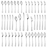 30 Piece Silverware Set Service for 6,Premium