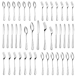 MUTNITT 30 Pcs Silverware Set Service for 6,Premium