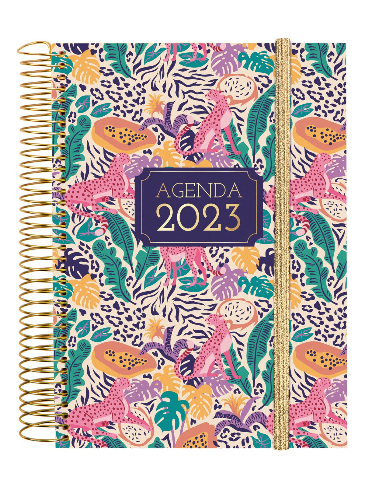 Finocam - 2023 Spiral Daily Agenda Design Collection 2023 January 2023 - December 2023 (12 months) Selva Italiano