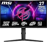 MSI MPG 275CQRXF 27 Inch Curved Gaming Monitor 240 Hz 2560 x 1440