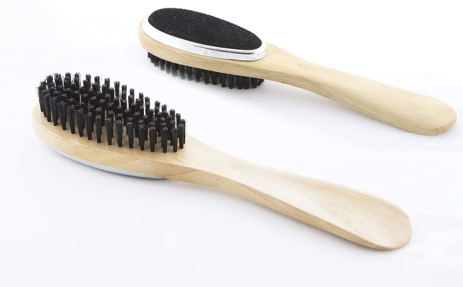3 in 1 Wood Brush with Lint Remover Double Sided Clothes Brush Shoe