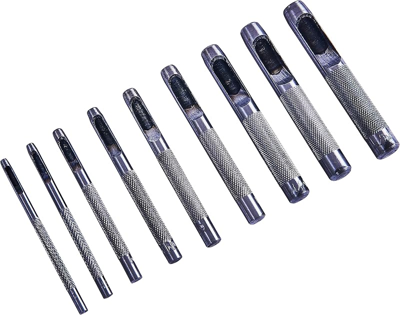 Amtech H1850 9 Piece Hollow Punch Set