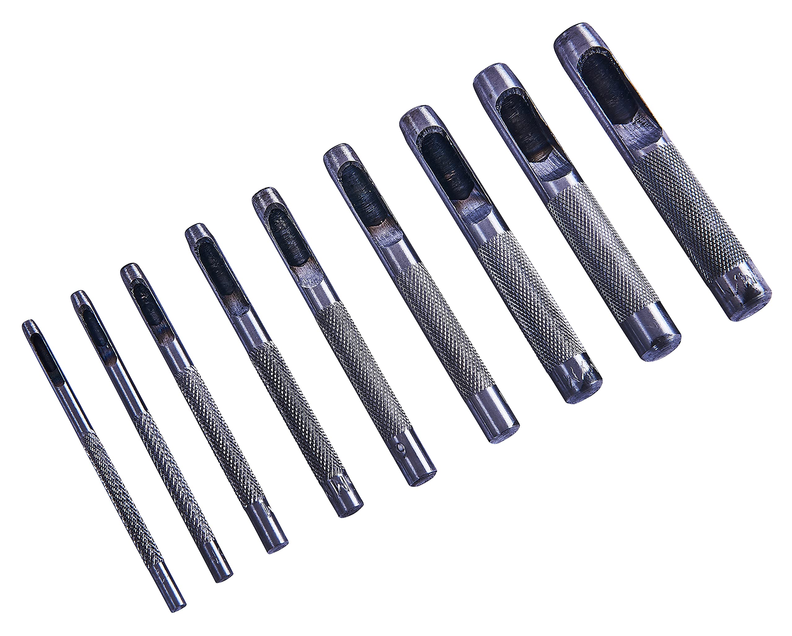 Amtech H1850 9 Piece hollow punch set
