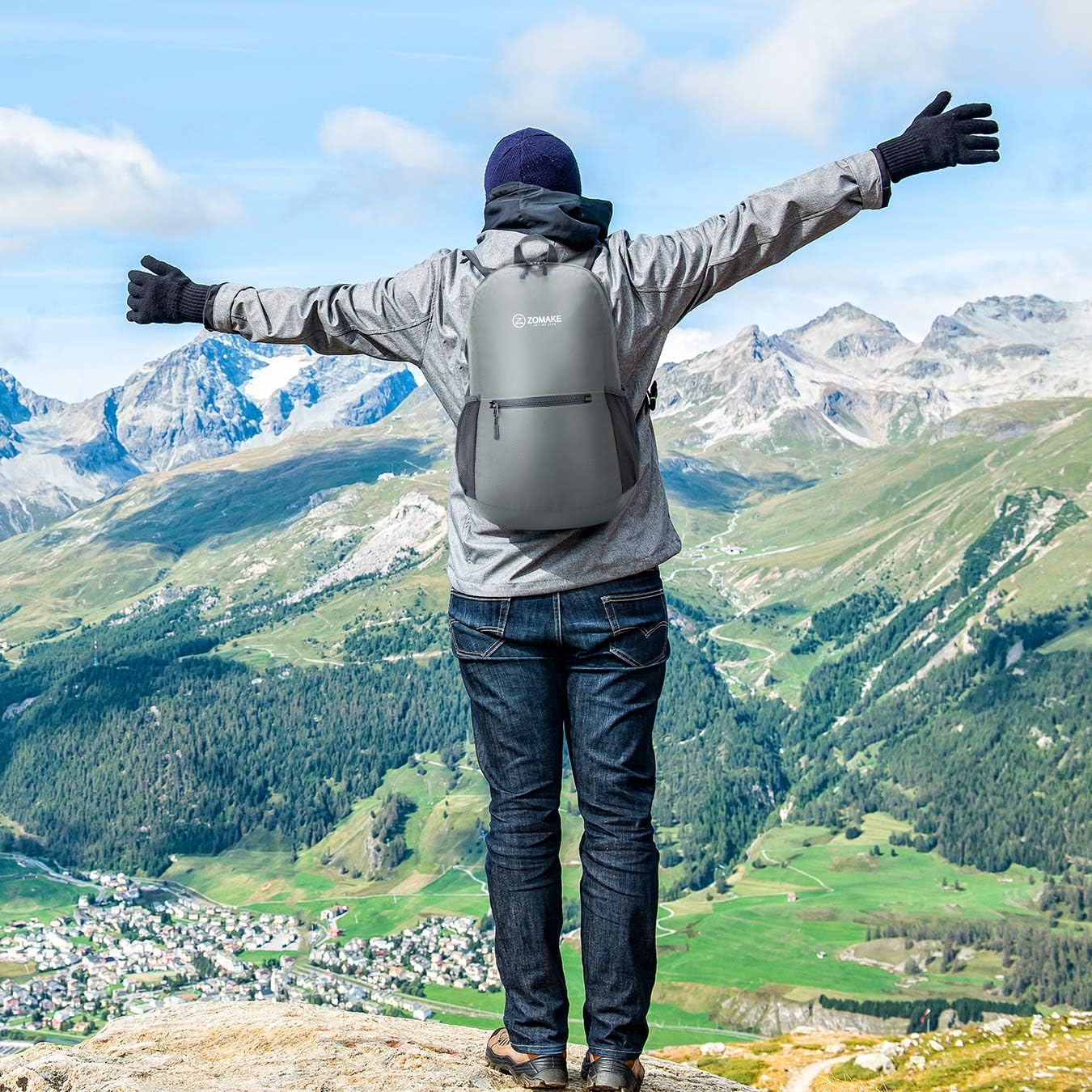 Piccolo Zaino Leggero Pieghevole ZOMAKE Zaino Ripiegabile 20L Zainetto  Impermeabile per Uomo Donna Hiking Viaggio Trekking Città Sportivo Zaini da  hiking Zaini sportivi e outdoor berjaya.edu.my