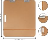 Kurtzy Large Artist Sketch Board 66 x 58.3 cm Wooden Clipboard with Handle view 2