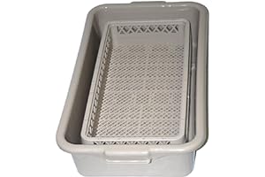 Vollrath Traex 1393 Open Half Rack Silverware Soak Rack with Half Tub