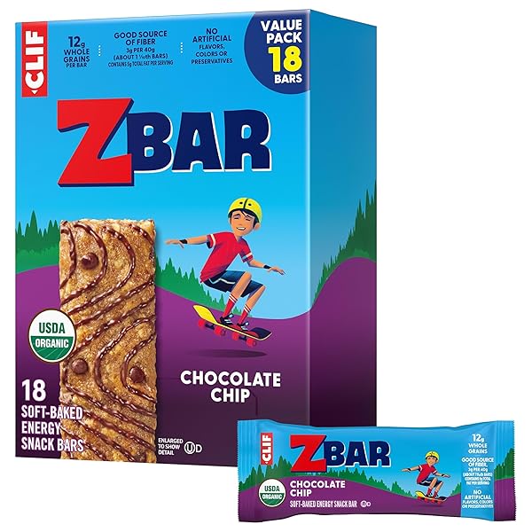ZBAR – CHOCOLATE CHIP – SOFT-BAKED ENERGY SNACK...