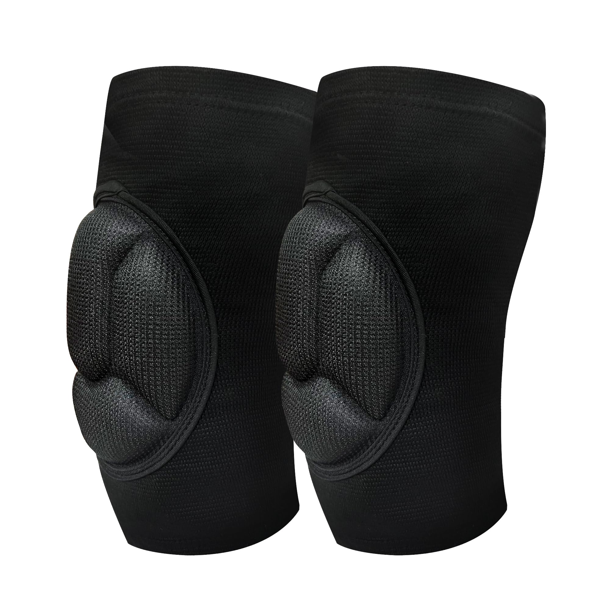 Protective Knee Pads,Knee Pads Sports Adults,Thick Sponge Anti-Collision Knee,for Volleyball,Basketball,Football,Dance,Skateboard,Outdoor Sport Highly Elastic Knee Protector 1 Pair-Black (Size L)