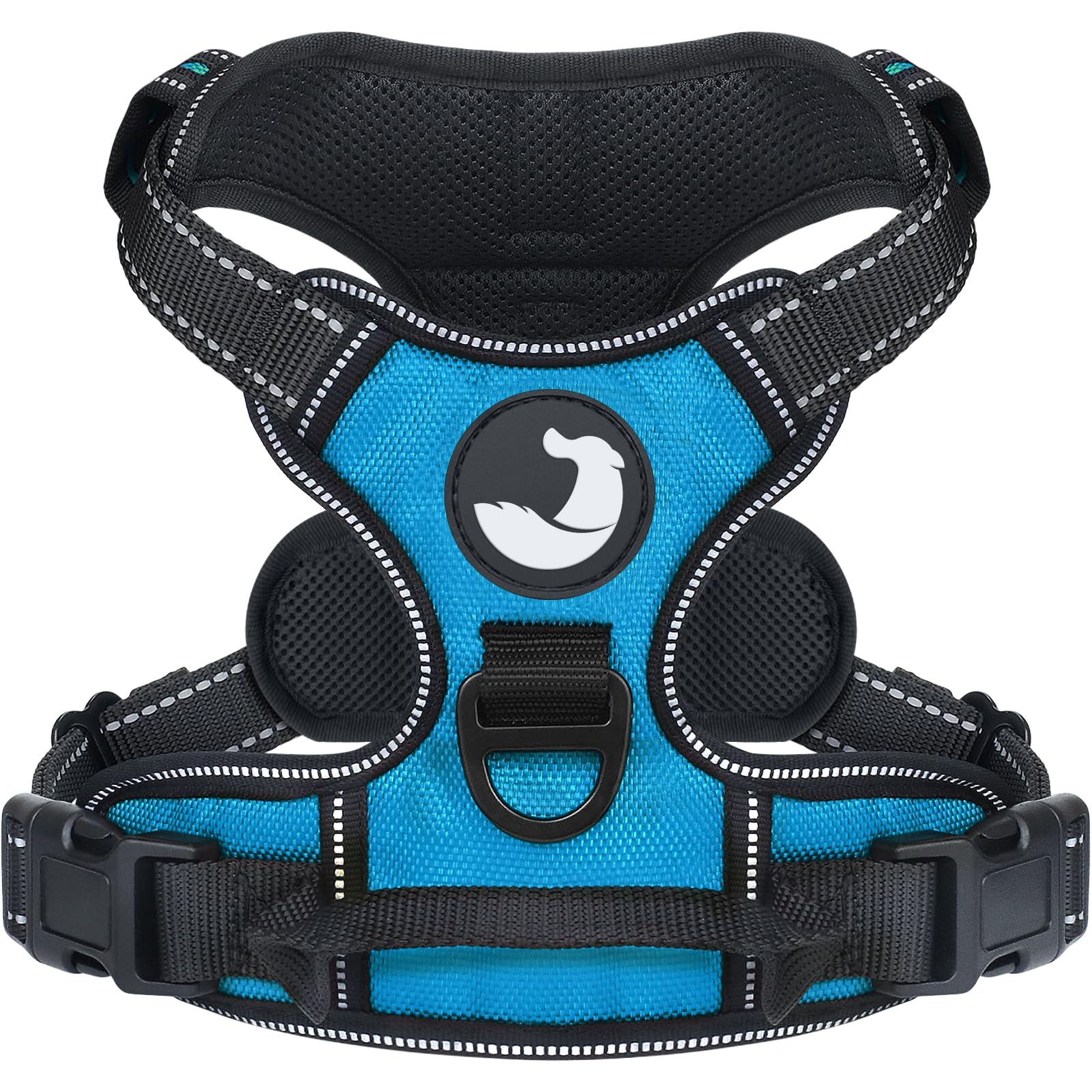 Photo 1 of Joytale No Pull Dog Harness for Extra Large Dogs, Reflective Pet Vest with Front Clip, Adjustable Soft Padded Harnesses with Easy Control Handle for Training and Walking, Sky Blue, XL