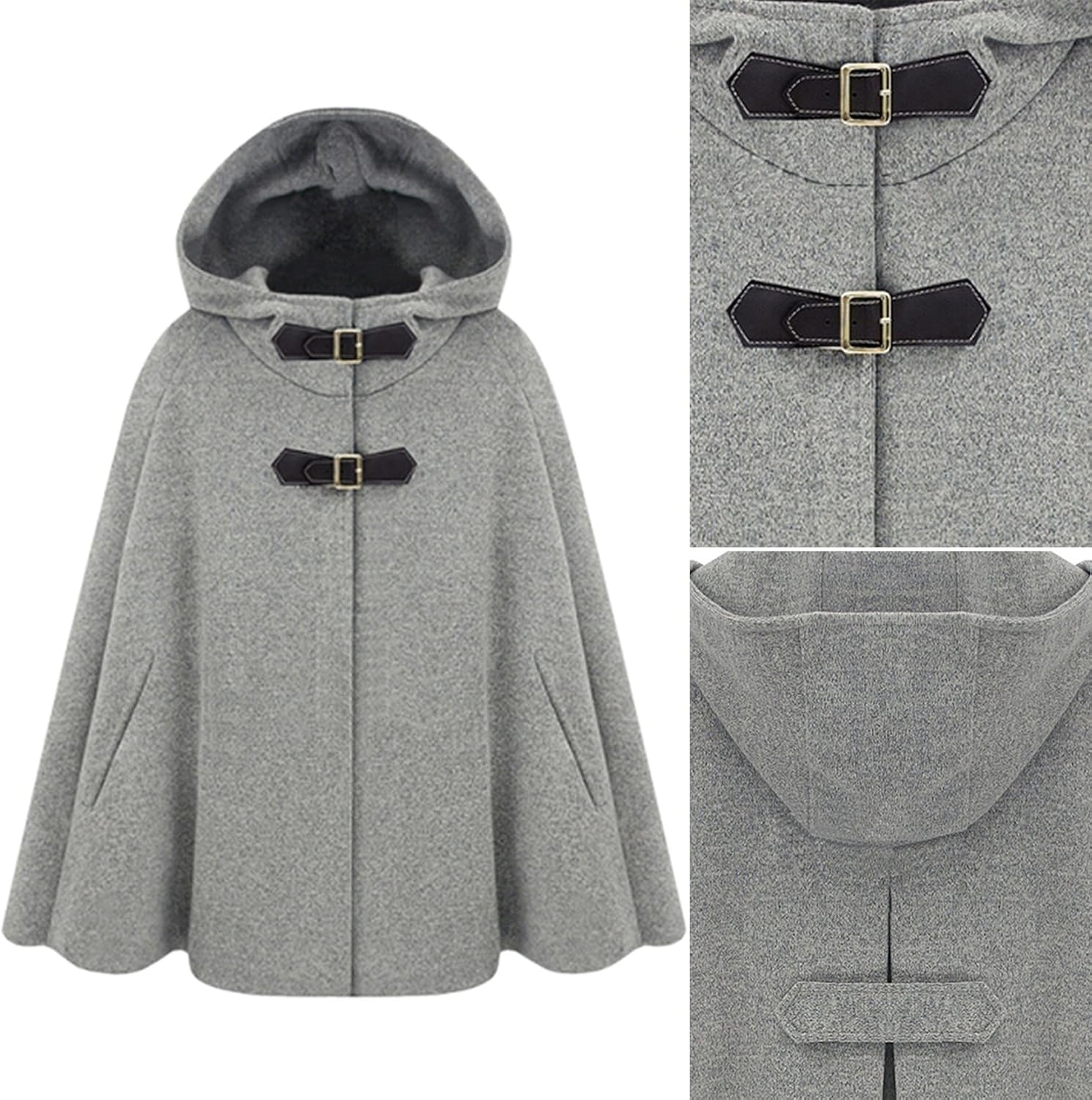 womens hooded cloak jacket