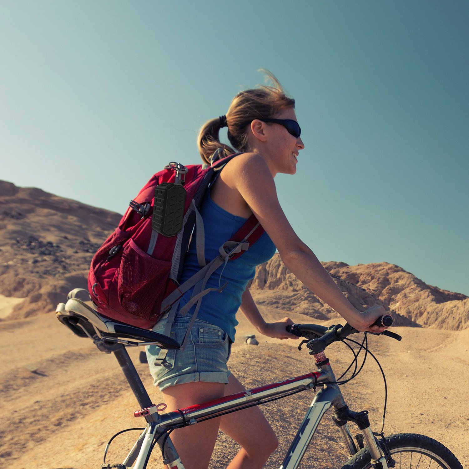 Speakers Wireless Bluetooth Barsone Outdoor Portable Speakers Enhanced Bass For PC Desktop Laptops TV Iphone (Dark Black)