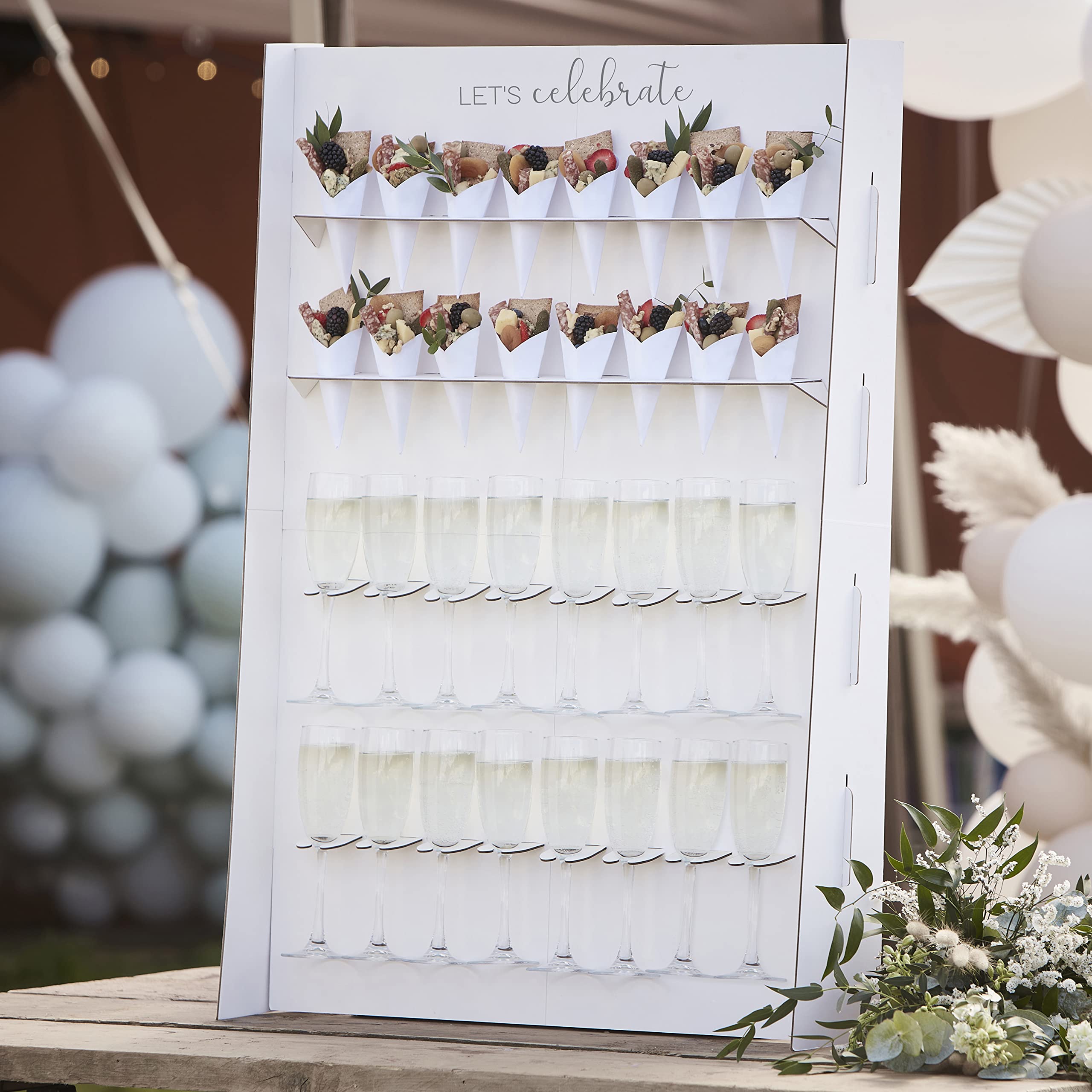 Ginger Ray Botanical Wedding Drinks & Canapé Wall Card Stand