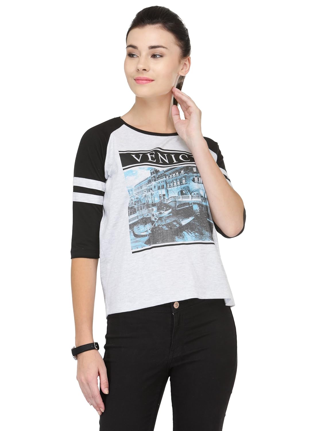 unshackled women's solid t-shirt