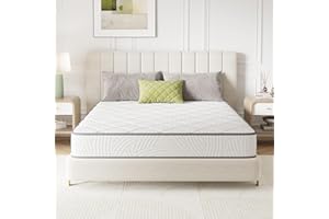Novilla Twin Size Mattress, 8 Inch Twin Mattress Hybrid with Comfy Support, Bed Mattresses in a Box with Individual Pocket Springs for Motion Isolation & Pressure Relief, Certipur-Us Certified
