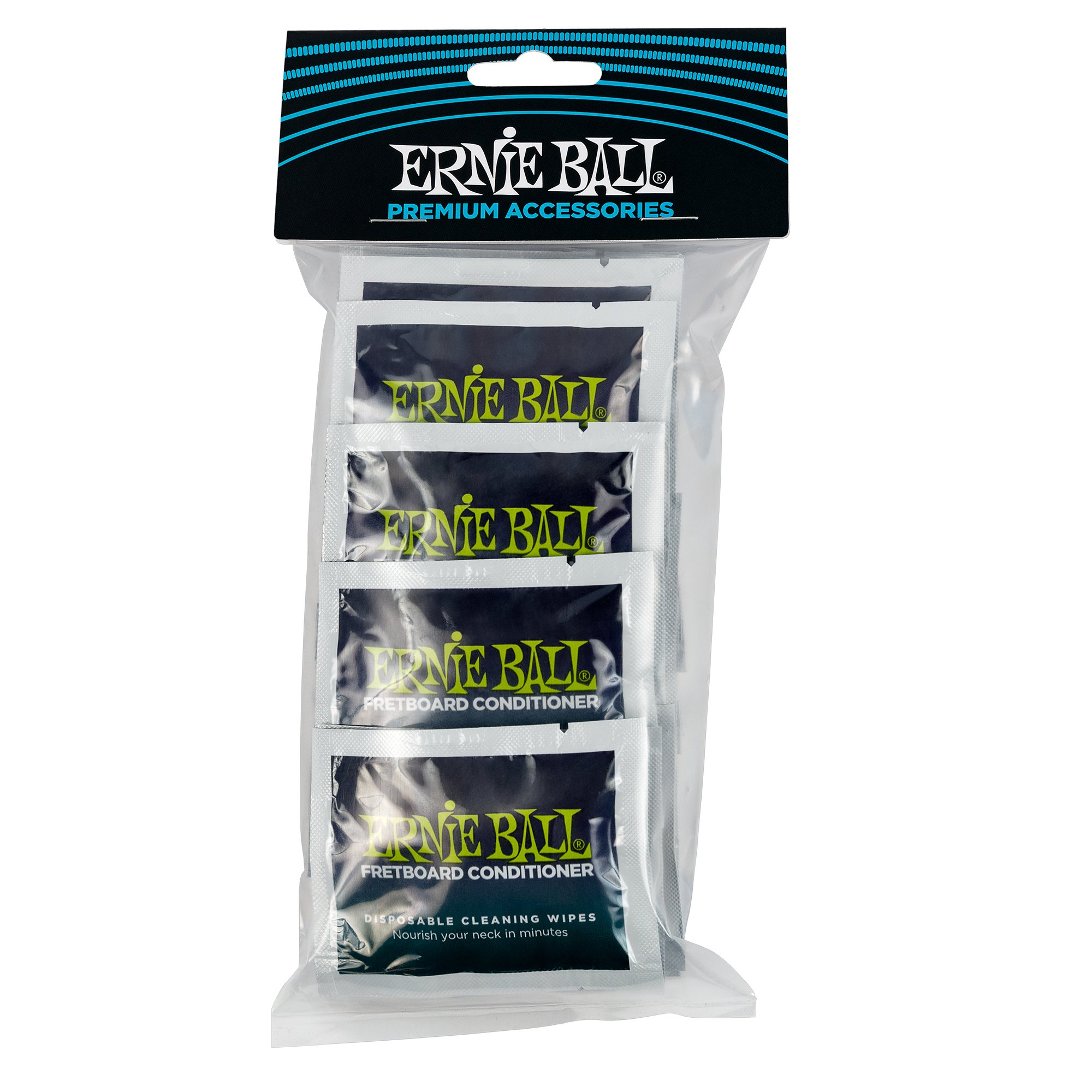 Ernie Ball P04247 Wonder Wipes Fretboard Conditioner 20 Pack