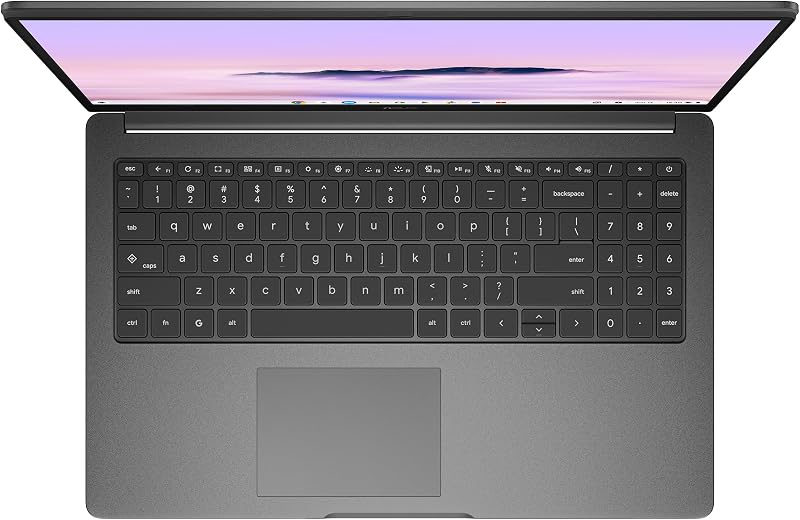 Chromebook Plus CX15 CX1505CTA-S70031 - Ordenador Portátil 15.6" Full HD (Intel Core 3 N355, 8GB RAM, 128GB eMMC, Graphics, ChromeOS) Gris Roca - Teclado QWERTY español