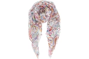 MELIFLUOS DESIGNED IN SPAIN Scarf for Women Lightweight Paisley Fashion for Spring Summer Fall Scarves Shawl Wrap