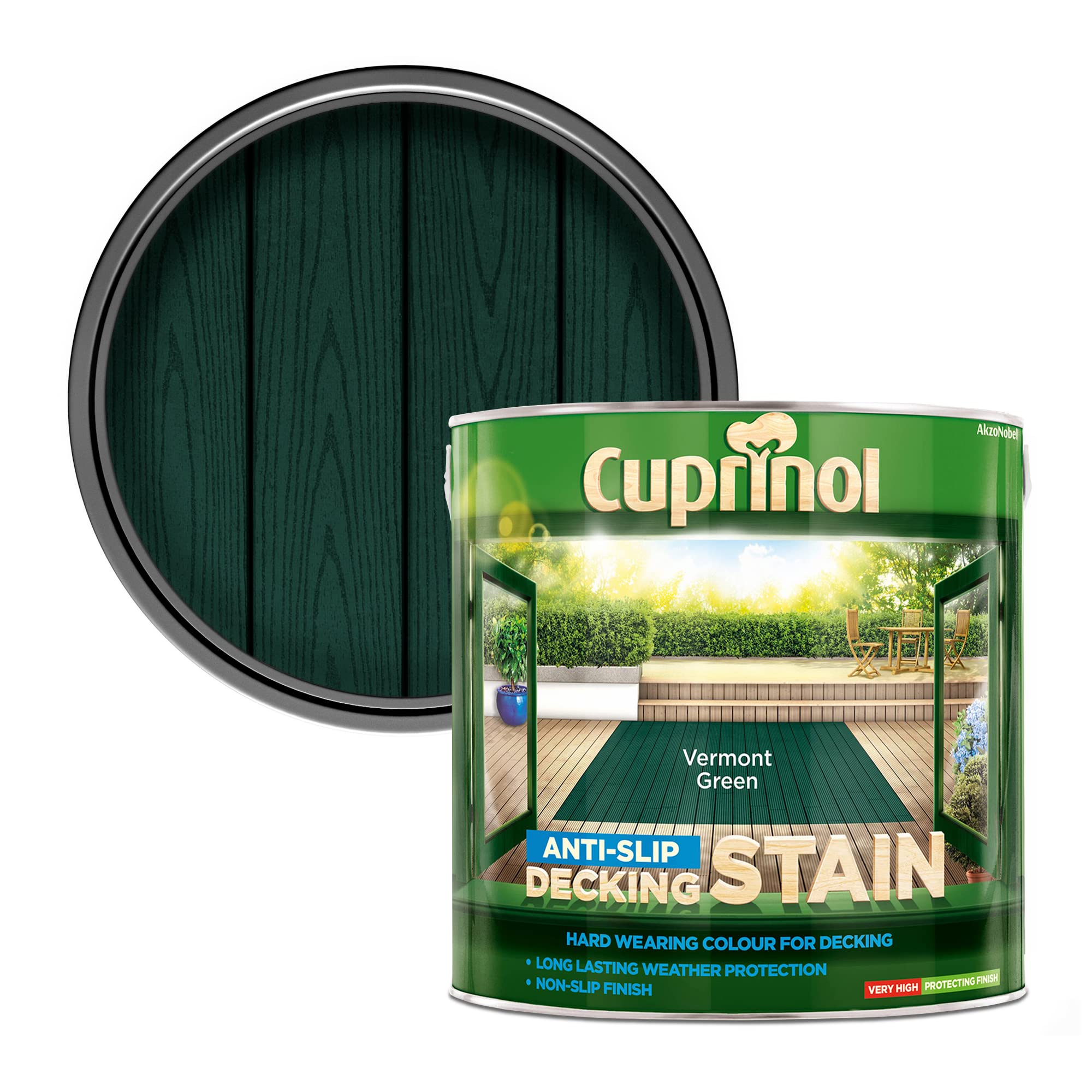 Cuprinol Exterior Woodcare, Vermont Green, 2.5 L