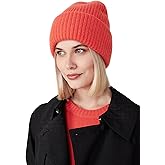 Style Republic Women’s Chunky Knit Beanie, 100% Pure Cashmere Cap, Soft & Stretchy, Warm Hat for Autumn, Winter, Spring