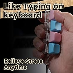2 PCS Silent & Clicky Keyboard Fidget, Fidget