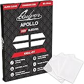 Quiver Time 200 Apollo Standard Clear Card Sleeves fits Magic: The Gathering Cards and Other TCG Cards - Ultra Transparent Tr