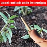 GAOGE Mini Steel Hand Rake Portable Digging Transplanting Garden Tool view 6