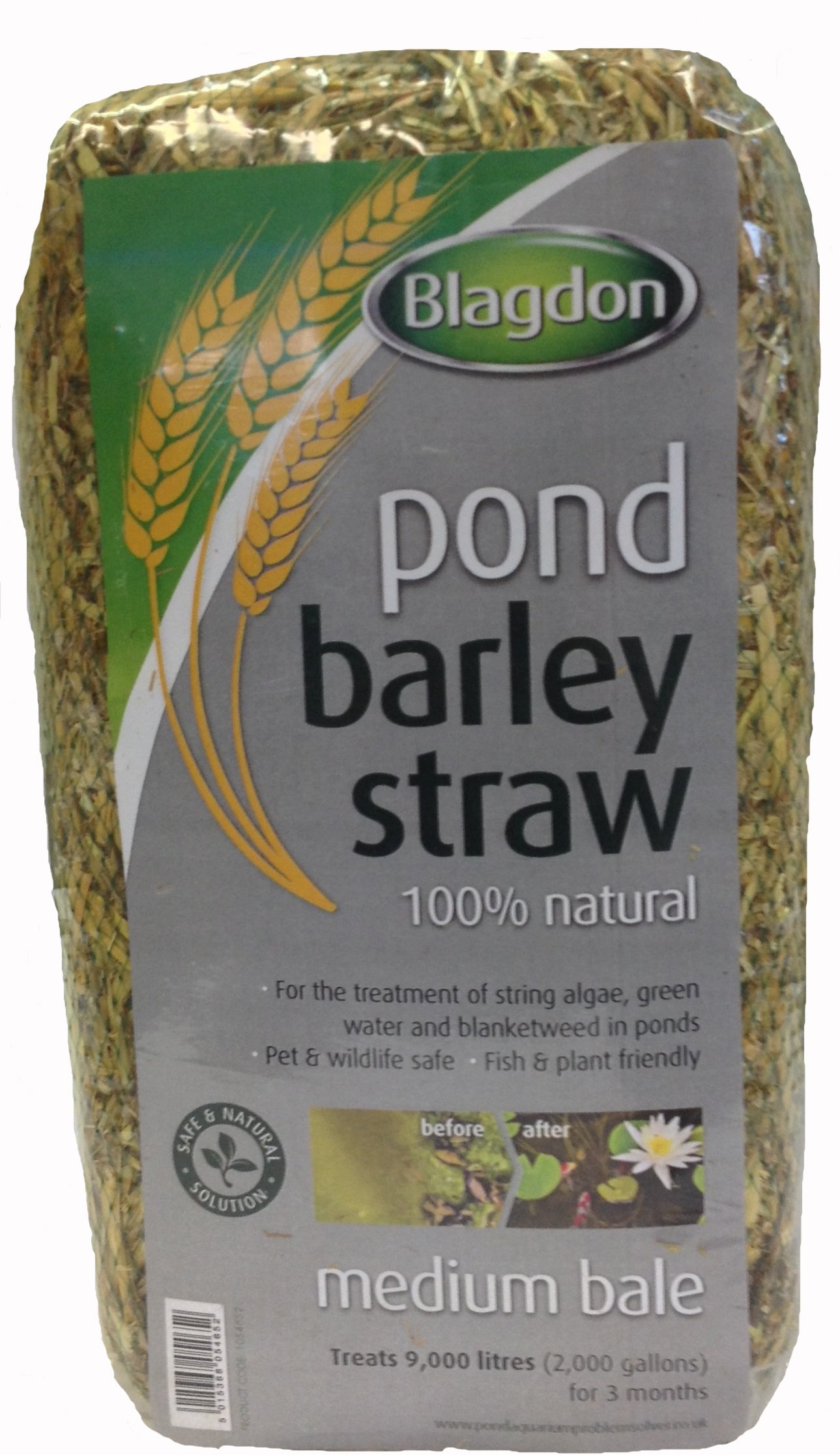 Buy Blagdon 1054652 Pond Barley Straw Bale, Clears Algae, Green Water