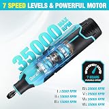 DURATECH 12V Cordless Rotary Tool 7 Speeds 35000RPM 118pc Kit view 5