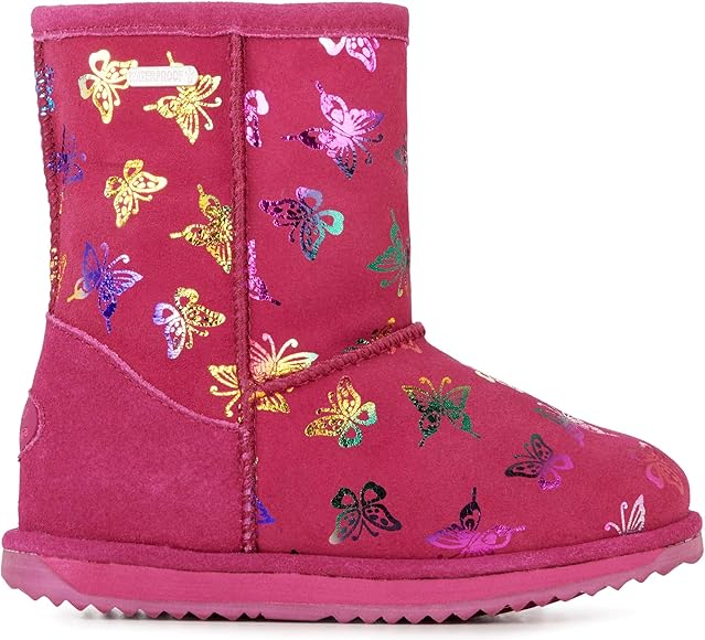 berry coloured boots