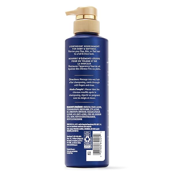 HAIR BIOLOGY BIOTIN VOLUMIZING CONDITIONER FOR THINNING, FLAT AND FINE HAIR, FIGHTS BREAKAGE AND REPLENISHES NUTRIENTS, 380 ML