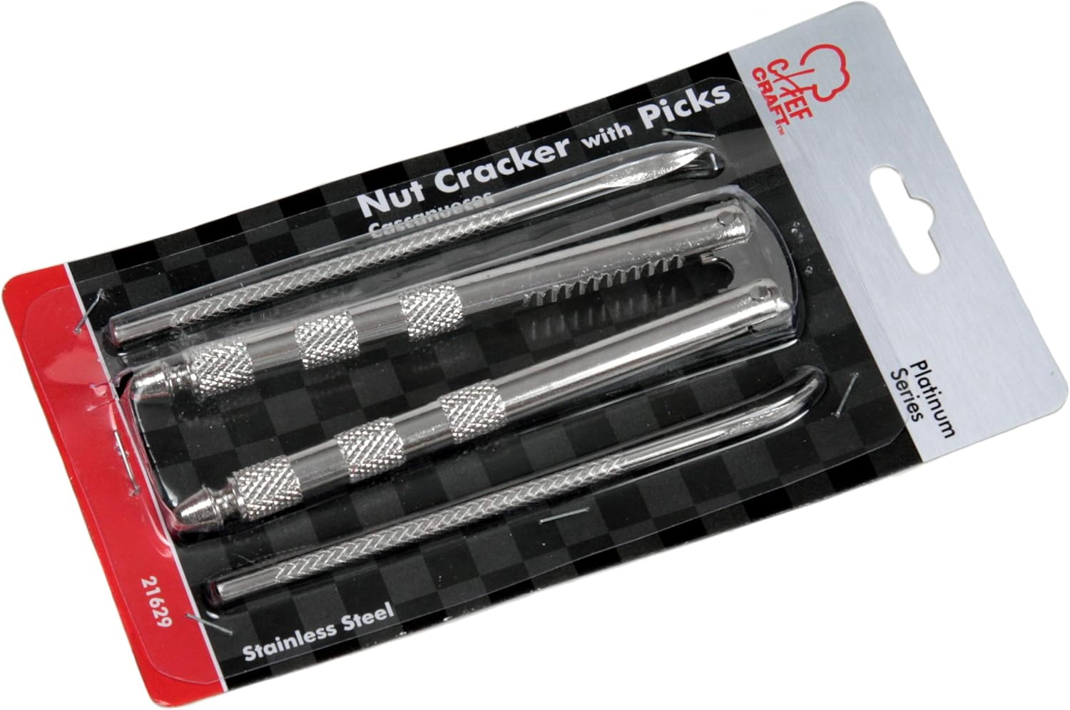 Chef Craft Picks Nut Cracker, One Size, Stainless Steel: Kitchen & Dining